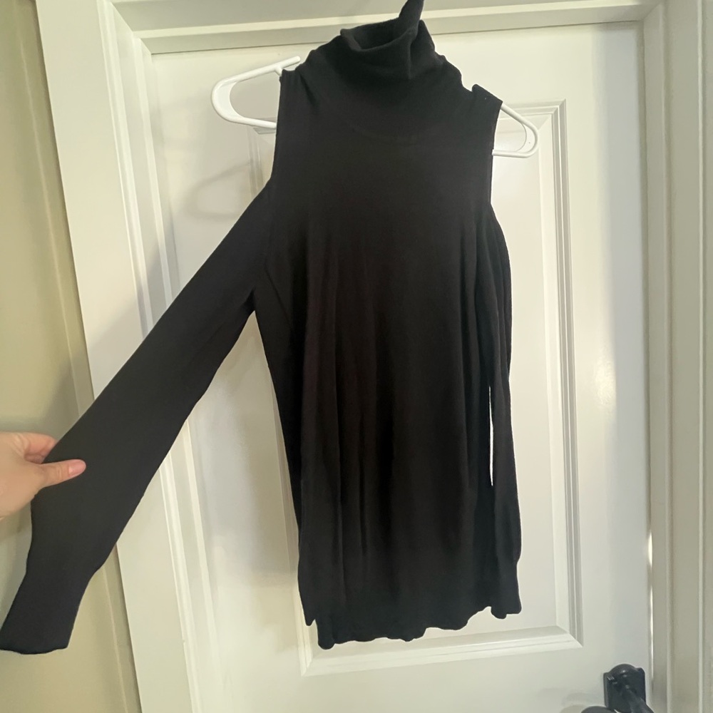 JOE FRESH Turtleneck with cut out shoulders